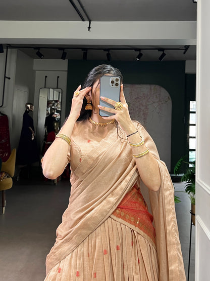 Diwali Pure Chanderi Zari
Lehenga