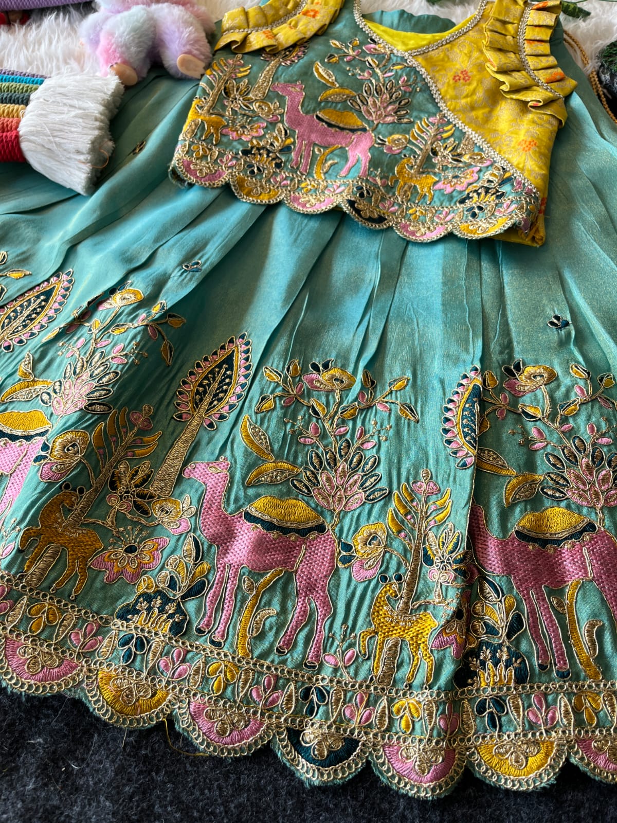 Kids Desginer cute indo western style camline sets