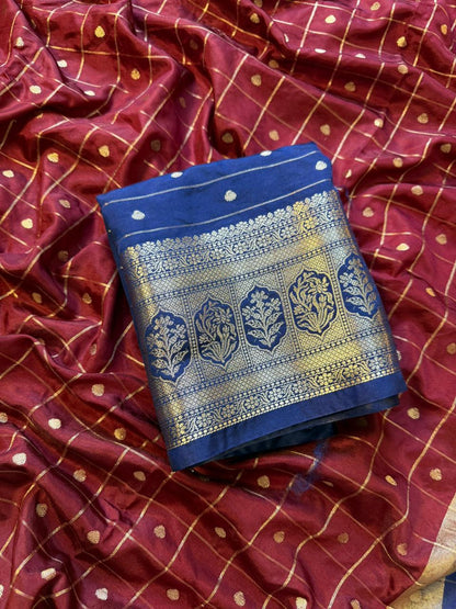Vintage  traditional style butter silk Banarasi’s silk saree