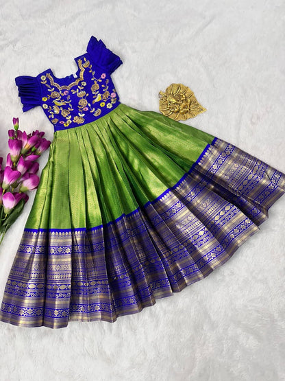 Kids traditional handwork gowns
