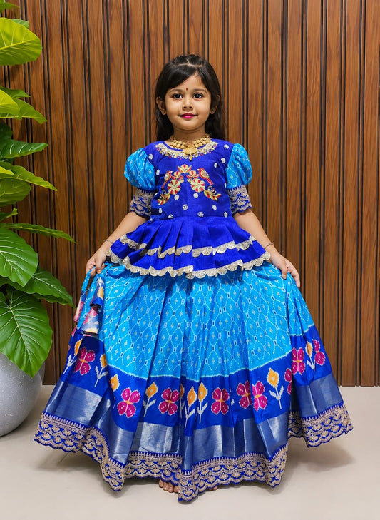 Kids ikkat style cute wear sets