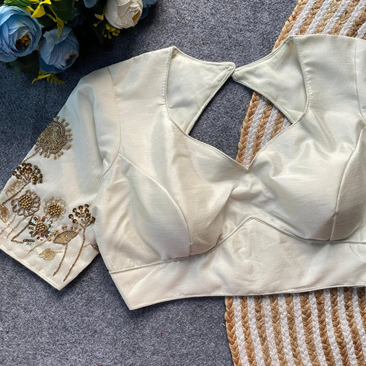 Premium Milan silk ready to wear blouse