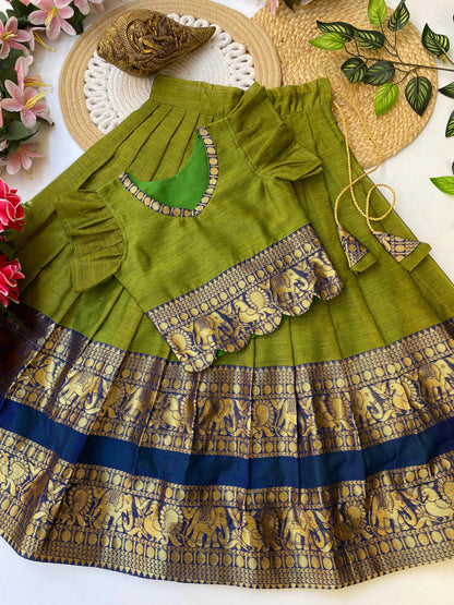 Kids festival wear special cute Narayanapet sets