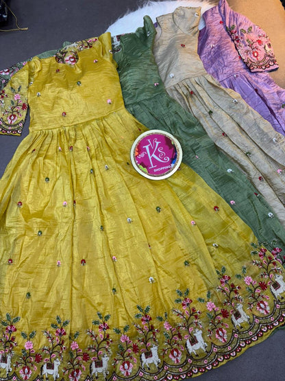 Pichwai embroidery classic gowns