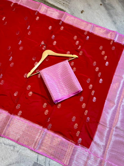 Banarasi katan zari soft fab budget sarees