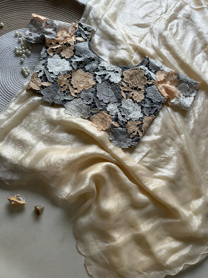 Soft and space silk Trendy Saree