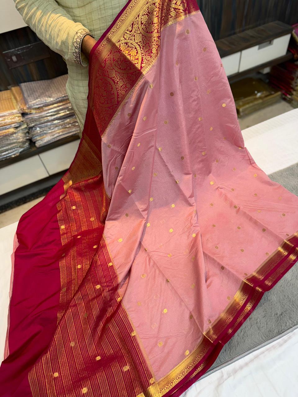Banarasi Classic Dyble Dupion Sarees