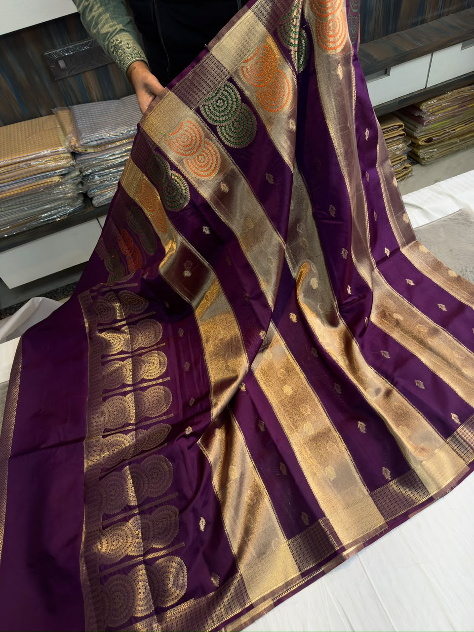 Banarasi raw mango soft silk saree