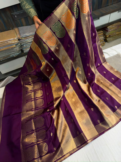 Banarasi raw mango soft silk saree
