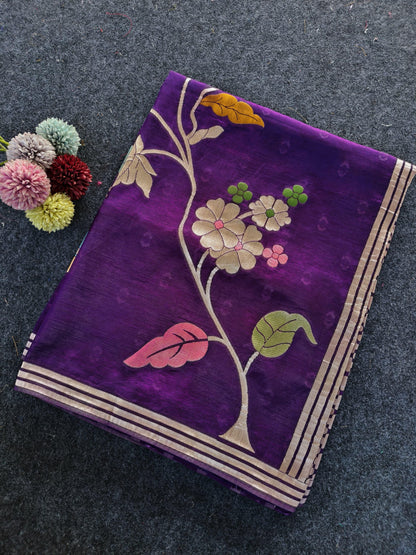 Paper silk Vintage vibe paper silk saree