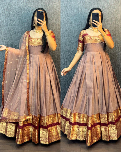 Narayana Silk Butterfly Desginer Classic Gowns