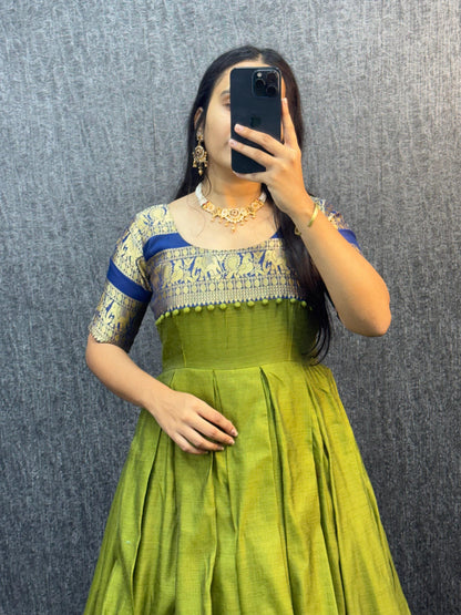 Narayana Silk Butterfly Desginer Classic Gowns