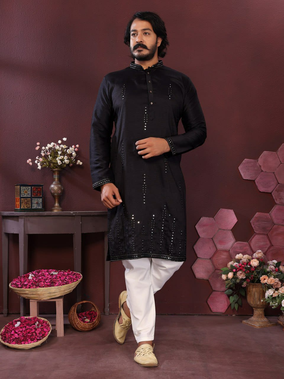 Smart Silk Gents kurta sets