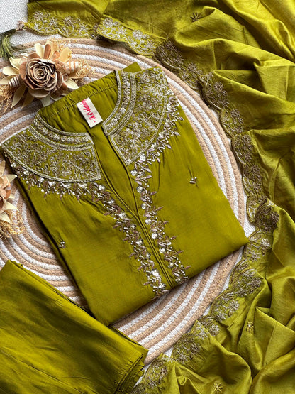 Soft Ramon elephant palazzo Kurti set