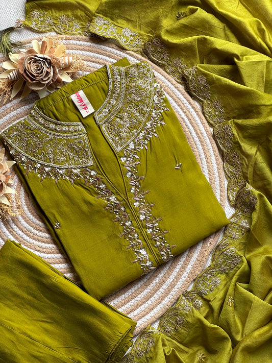 Soft Ramon elephant palazzo Kurti set