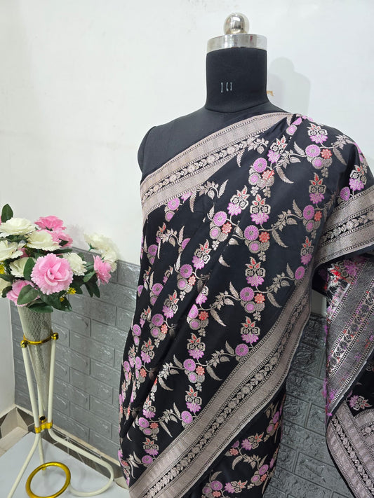 Premium like traditional Mashru Katan satin saree