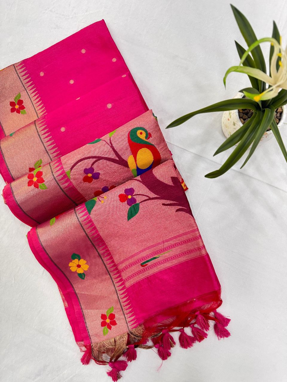 Tussar silk  Paithani Classic sarees