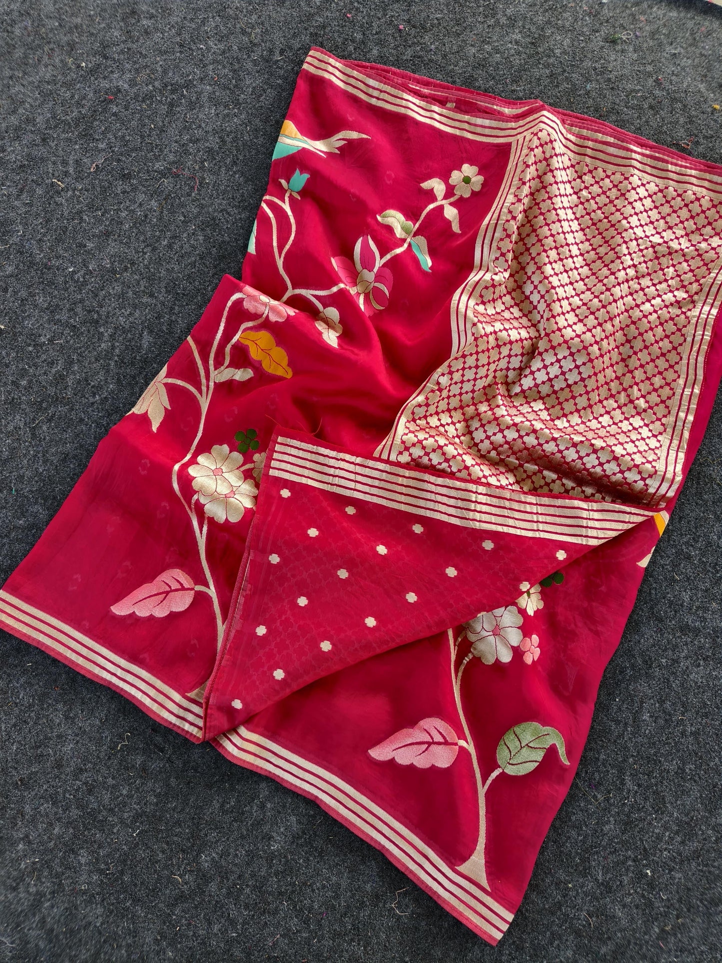 Paper silk Vintage vibe paper silk saree