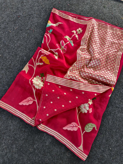 Paper silk Vintage vibe paper silk saree