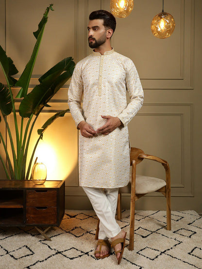 Semi Party wear gents kurta with paijama sets