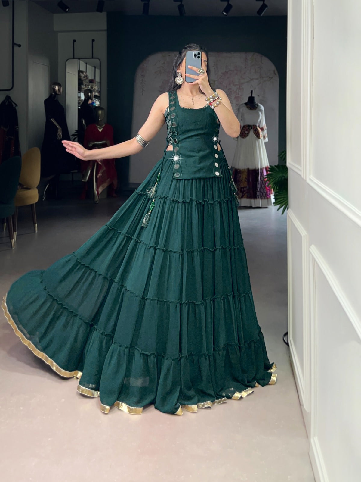 Marbel Navarathri  dancing Lehenga