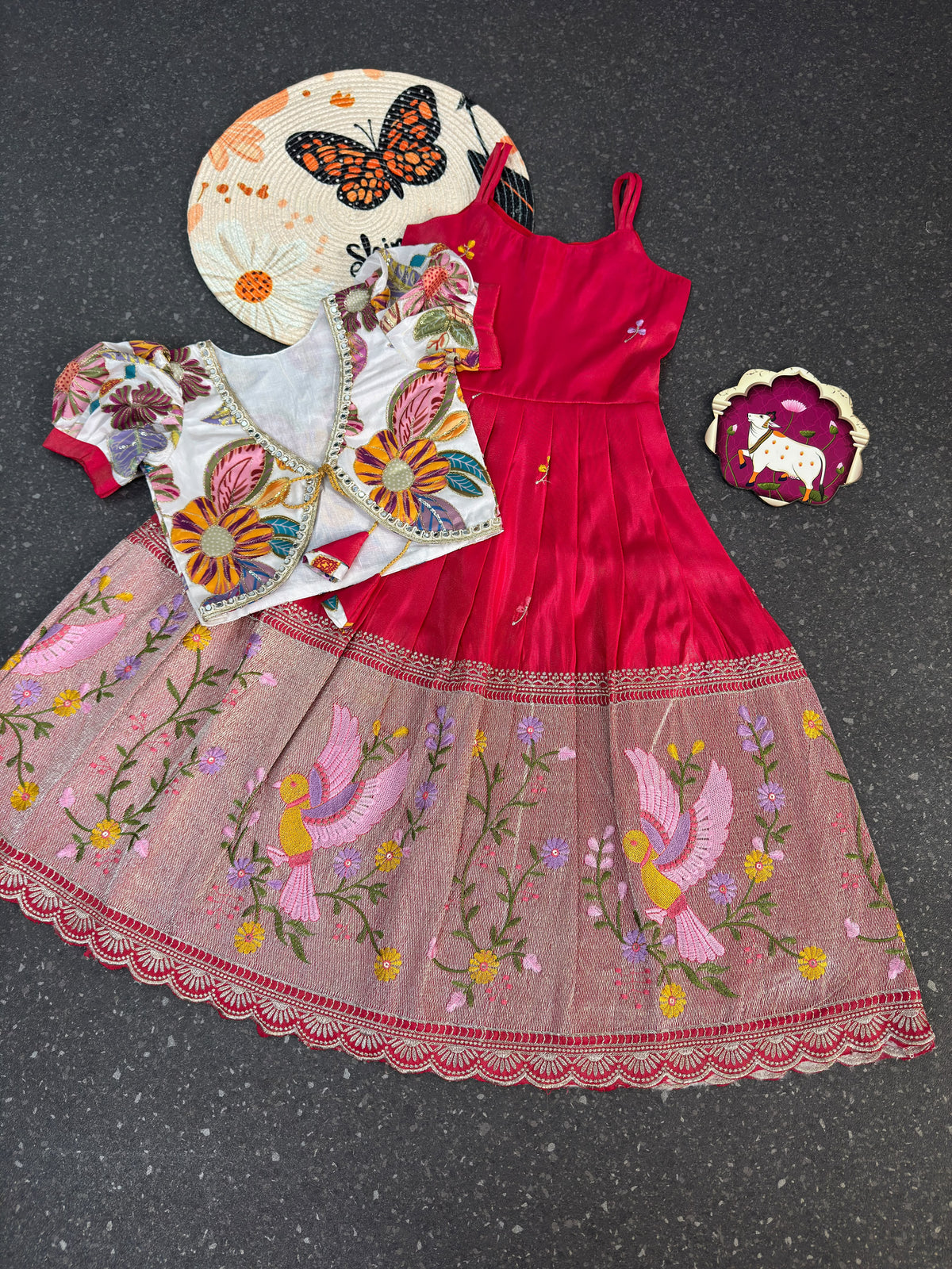 Position Printed & Embroidered Gown for kids
