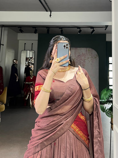 Diwali Pure Chanderi Zari
Lehenga