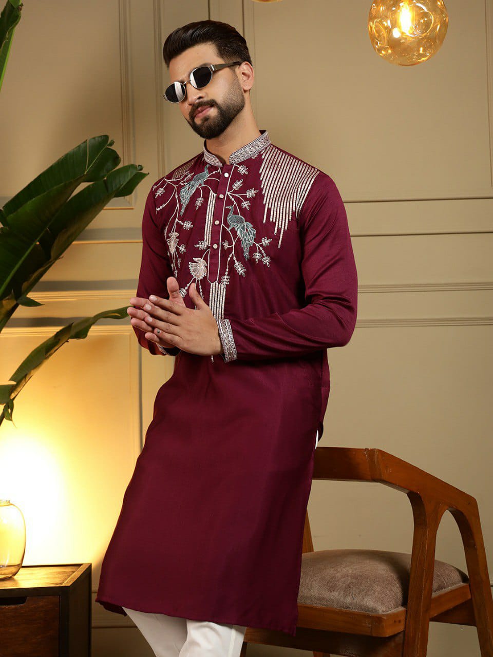 Gents work Embroidery kurta sets