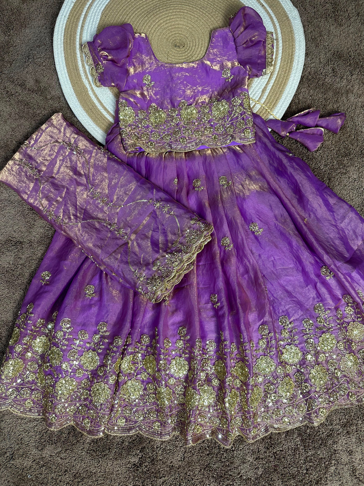 Mom and daughter cafe cute Designer lehenga sets