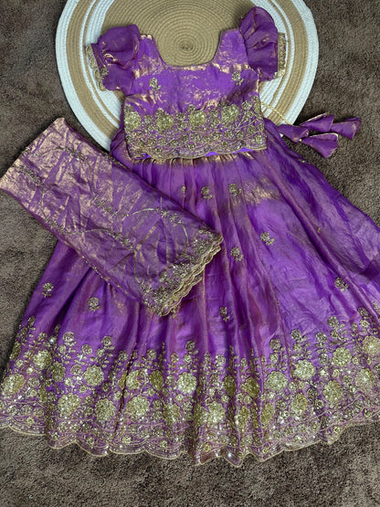 Mom and daughter cafe cute Designer lehenga sets