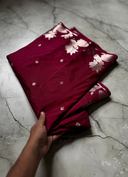 Banarasi Semi Katan silk budget sarees