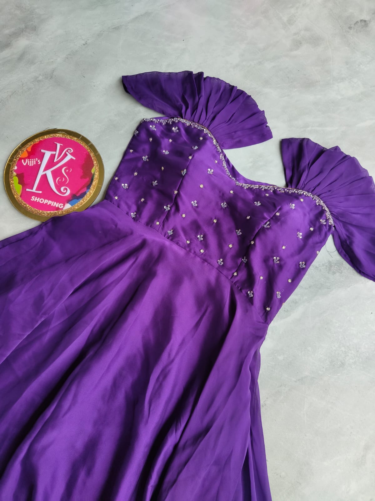 Soft rangoli silk gowns