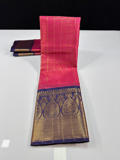 Soft Banarasi semi-silk saree