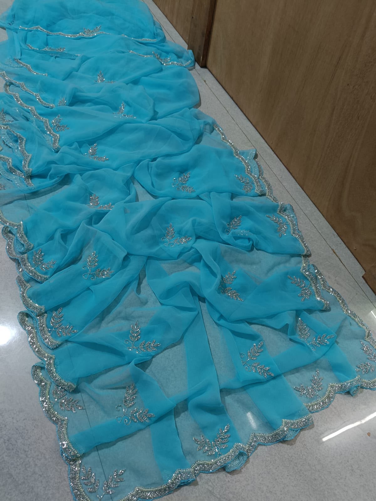 Handwork trending georgette sarees