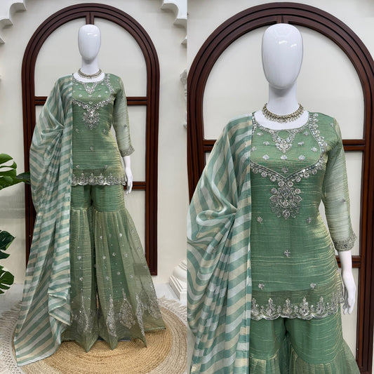 Anarkali model Sharara sets