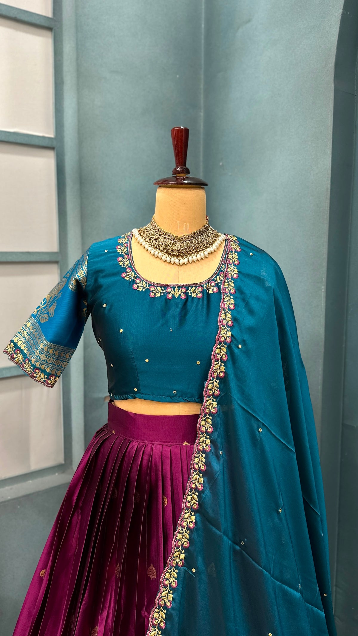 Kanjivaram sravanamasam Designer semiPattu Lehenags
