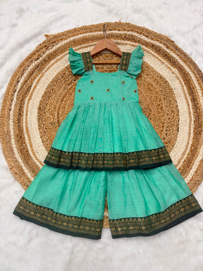 Kids narayanpet sharara cute sets