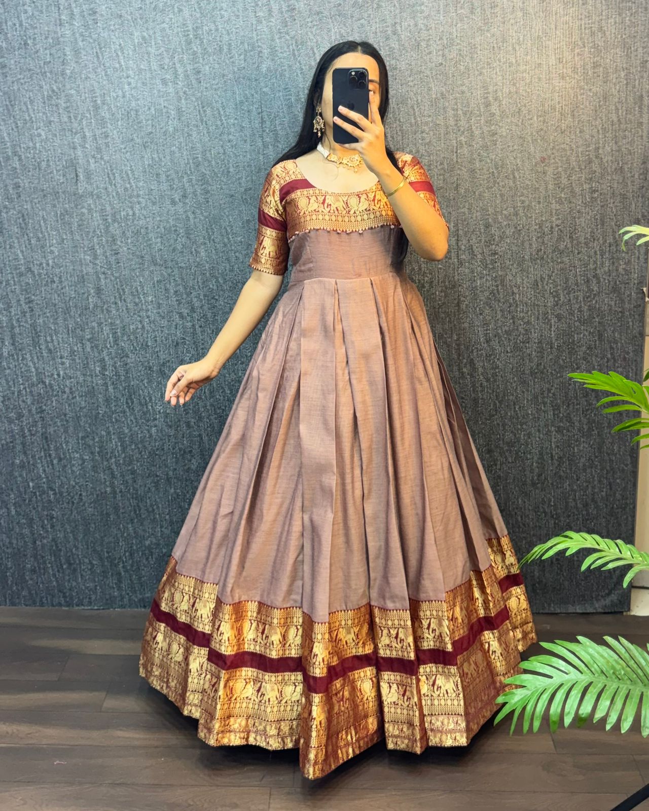 Narayana Silk Butterfly Desginer Classic Gowns