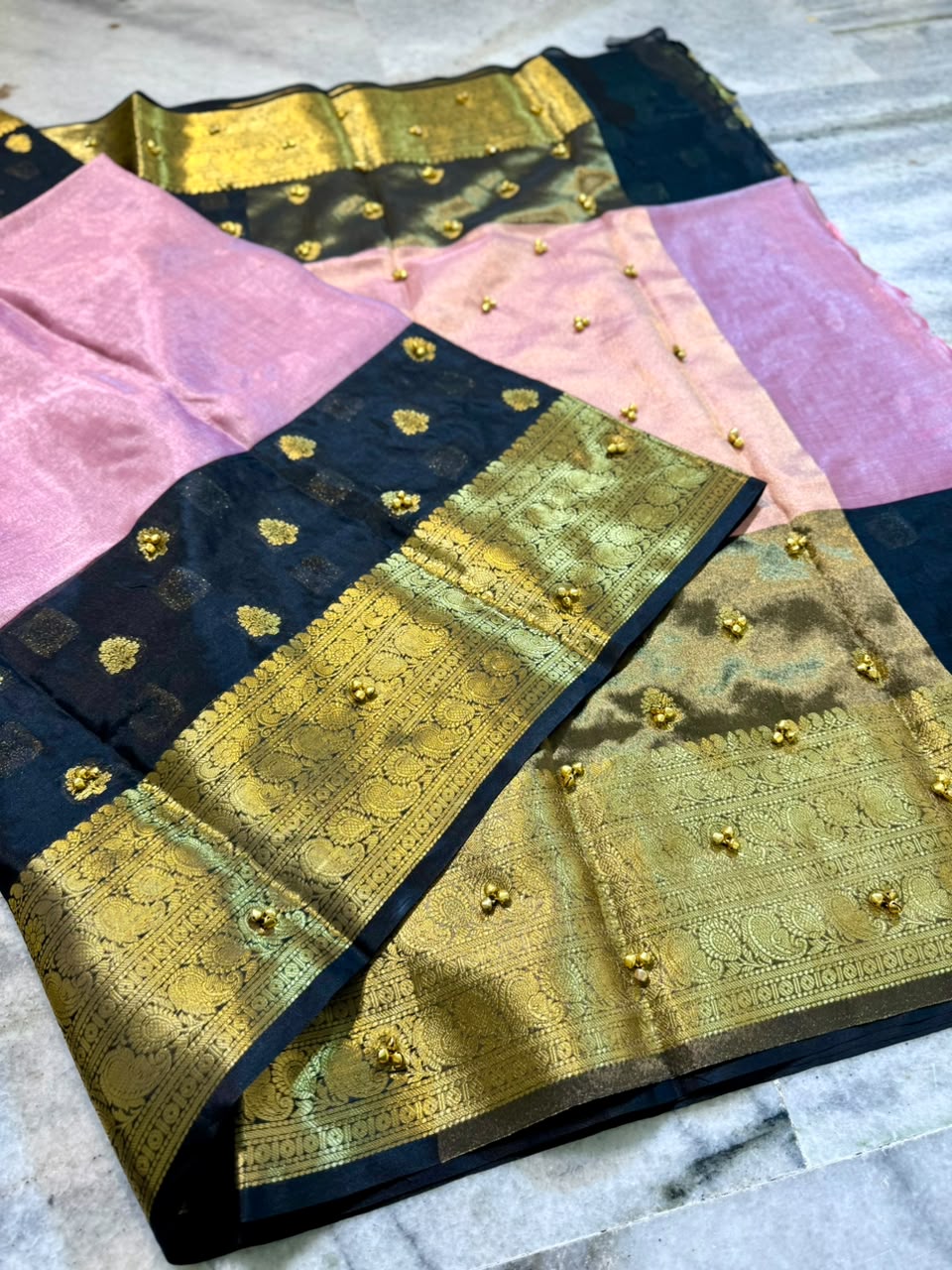 Banarasi katan tissues budget ghungroo saree