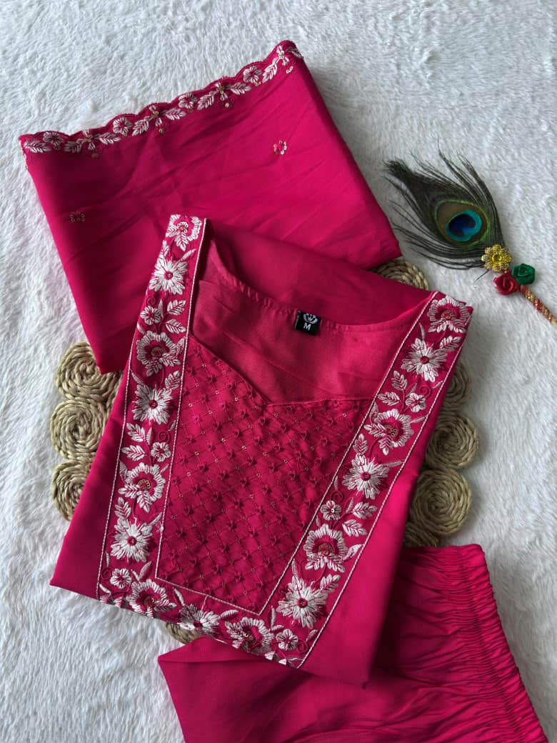 Office wear Roman Silk Kurti sets 🔆