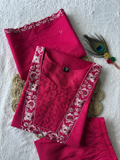Office wear Roman Silk Kurti sets 🔆