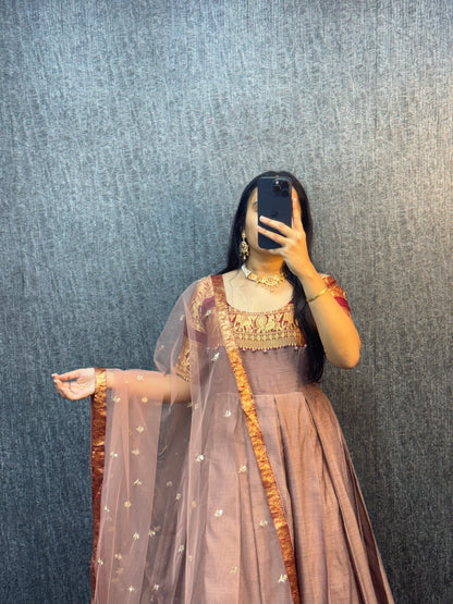 Narayana Silk Butterfly Desginer Classic Gowns