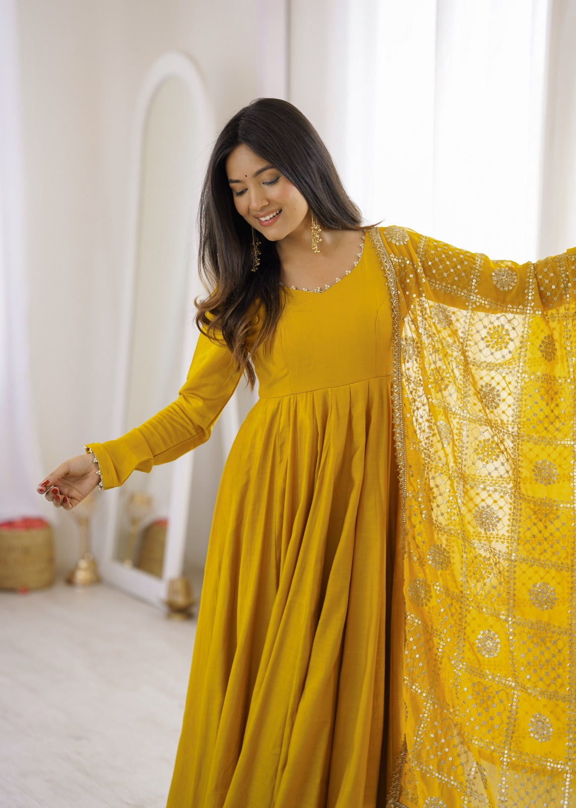 Colourfull & Fresh Look Outfit Is Perfect For Upcoming Festivities And Wedding Anarakali sets