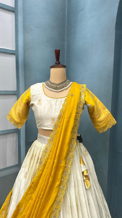 PREMIUM PURE KANJIVARAM SILK LEHENGA