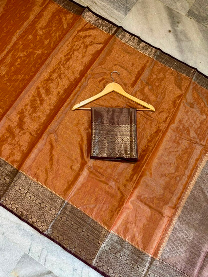 Banarasi trendy rao mango soft silk  sarees