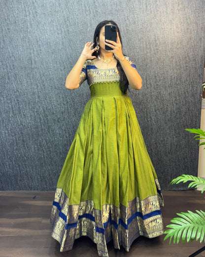 Narayana Silk Butterfly Desginer Classic Gowns