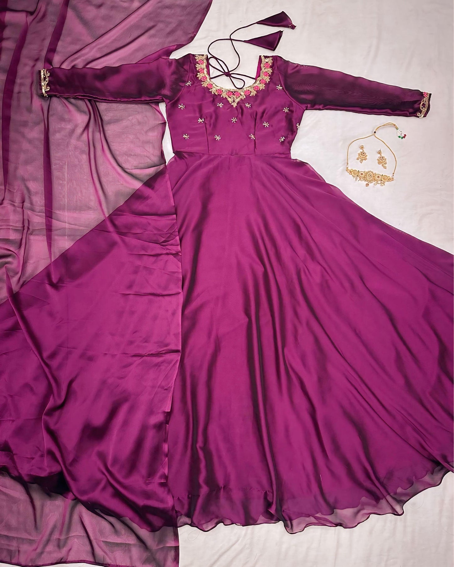 Rangoli classic work gowns