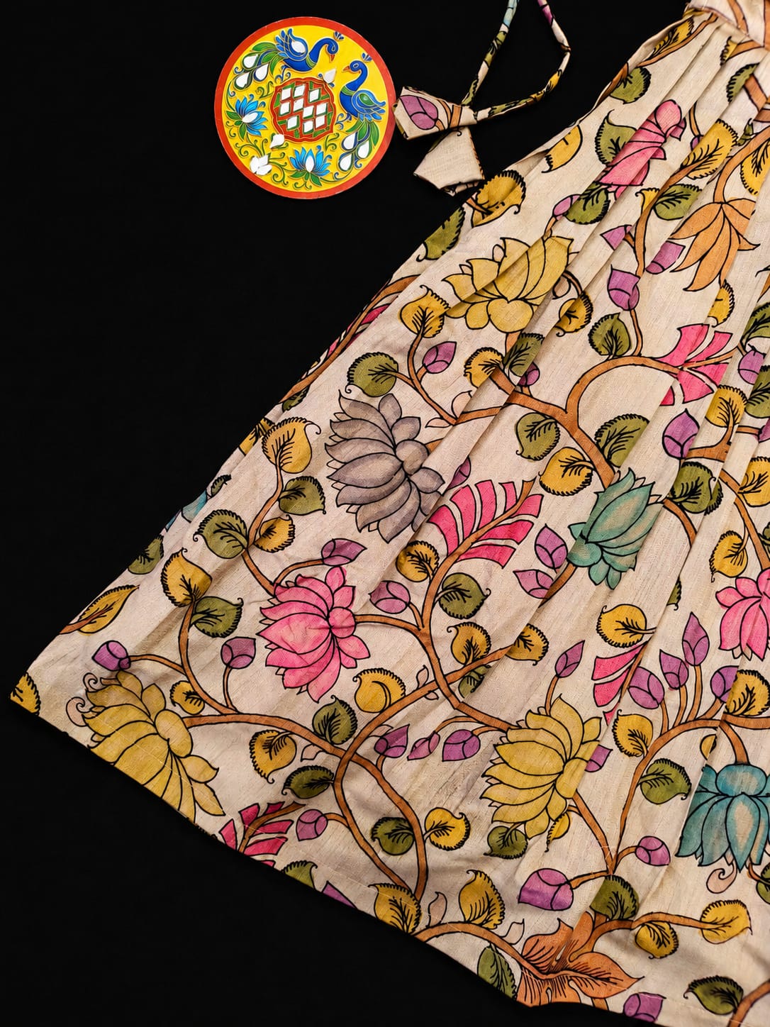 Indo western style kids cute Kalamkari sets