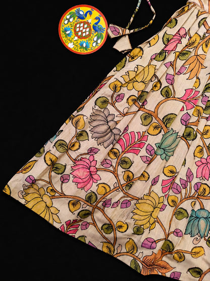 Indo western style kids cute Kalamkari sets