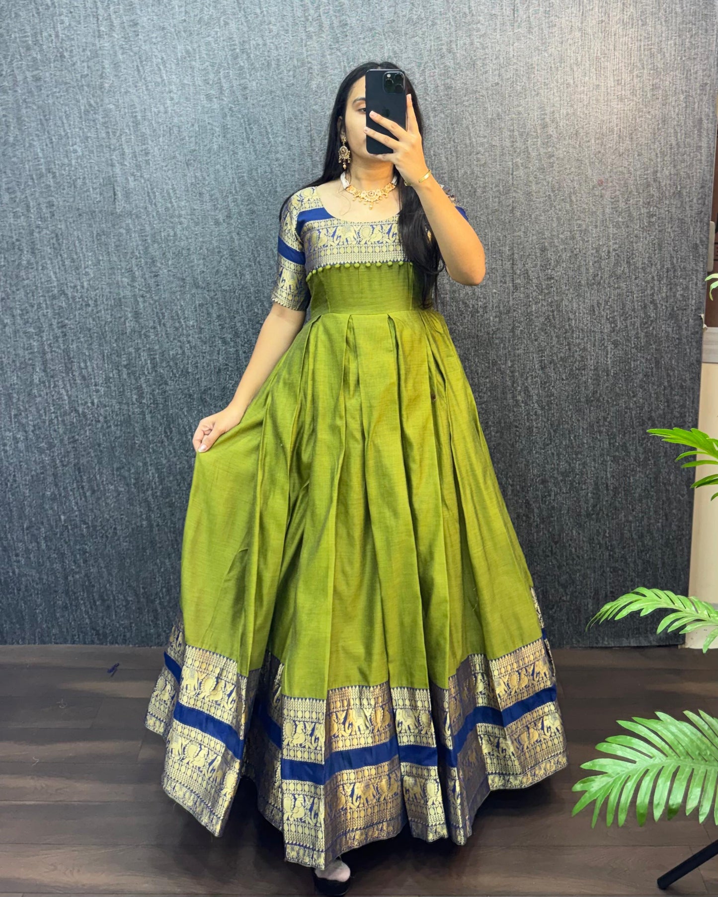 Narayana Silk Butterfly Desginer Classic Gowns